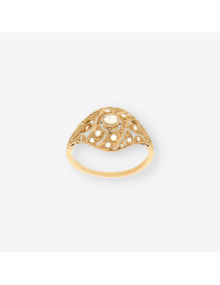 Anillo Vintage oro y diamantes