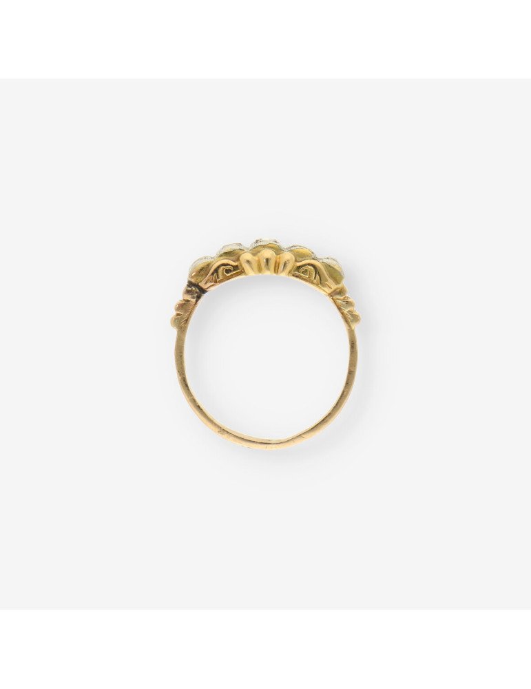 Anillo oro y diamantes aÃ±os 40