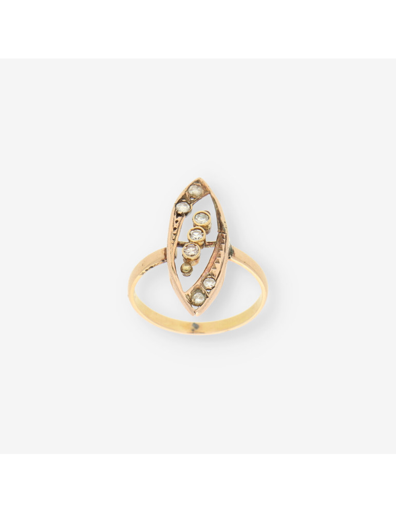 Anillo Vintage oro y Diamantes