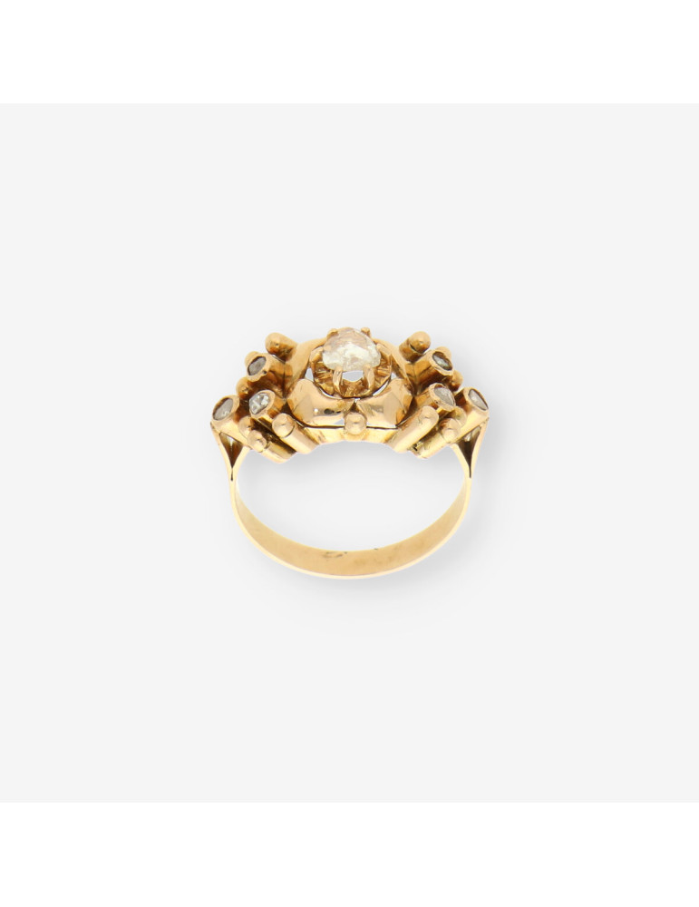 Anillo Vintage oro y diamantes