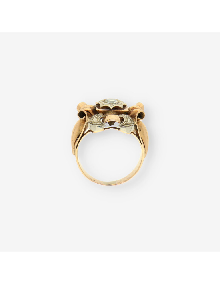 Anillo oro y diamantes aÃ±os 20