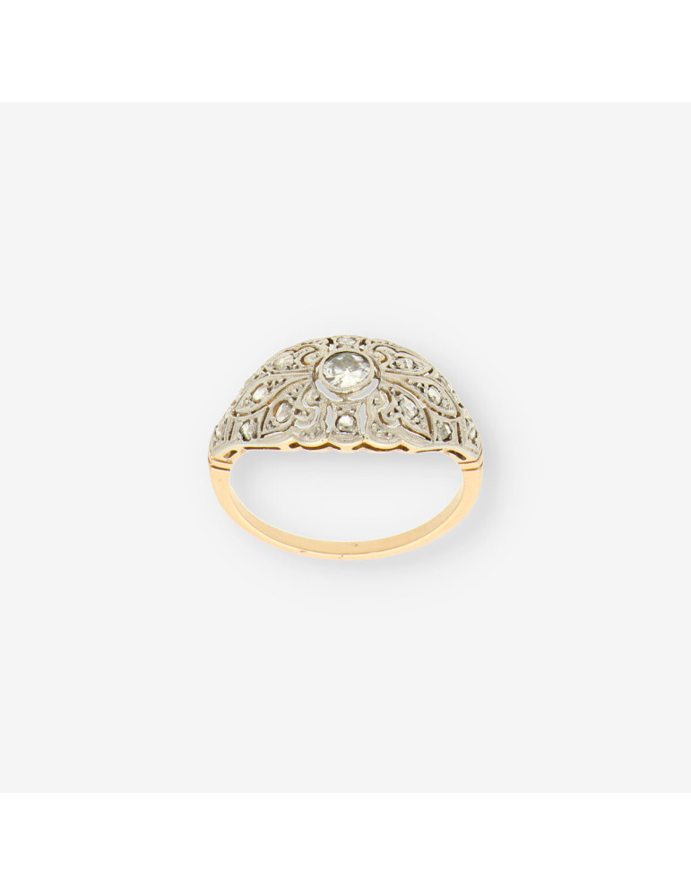 Anillo Vintage Diamantes y oro