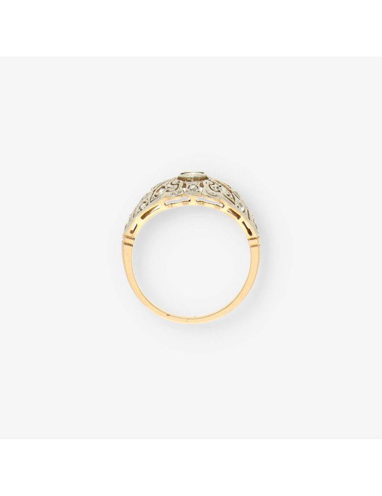 Anillo Vintage Diamantes y oro