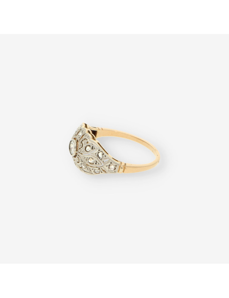 Anillo Vintage Diamantes y oro