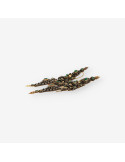 Pendientes esmeraldas oro/plata  S. XIX