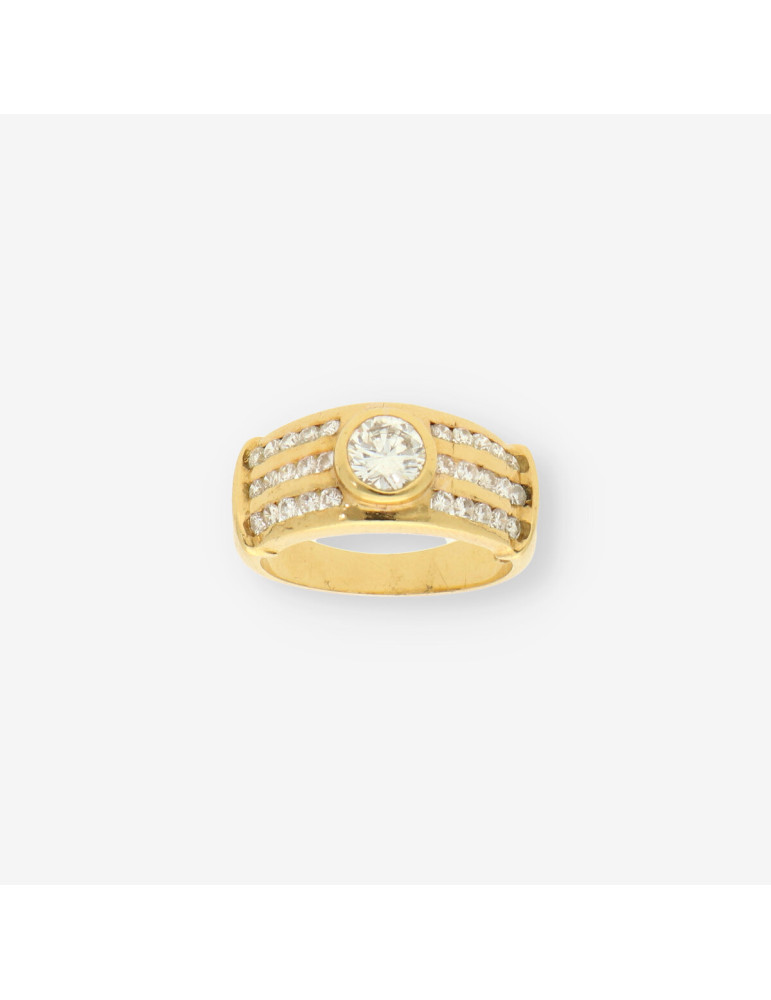 Anillo oro y bri