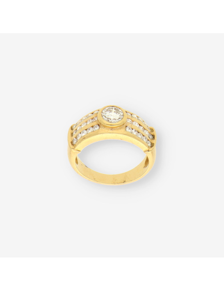 Anillo oro y bri