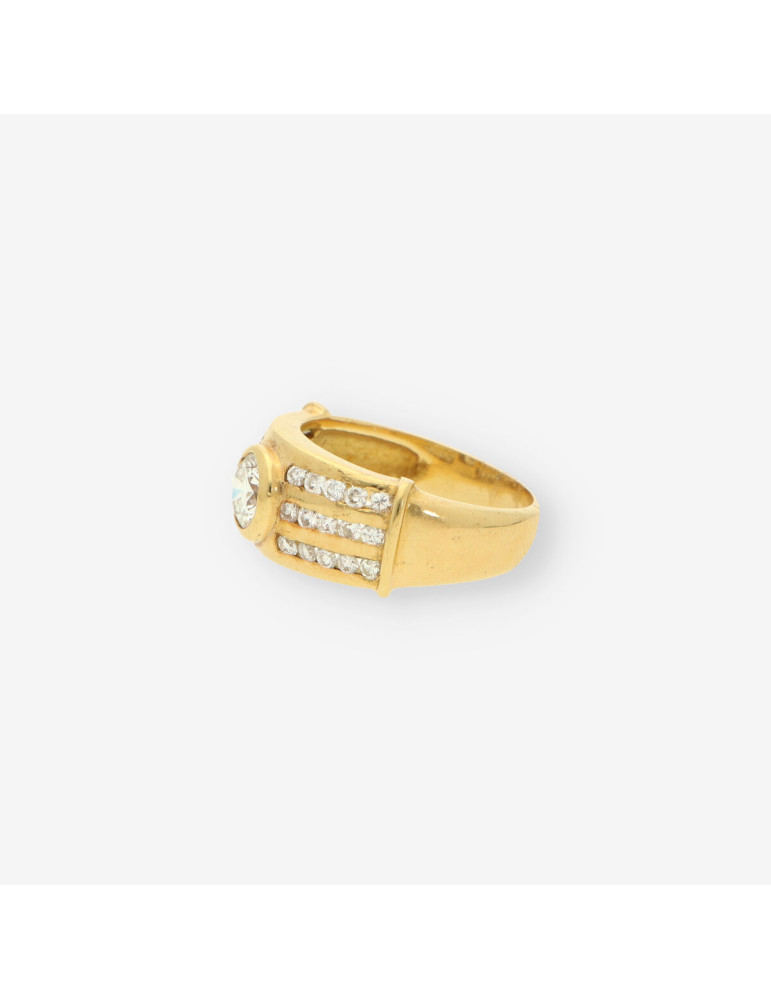 Anillo oro y bri