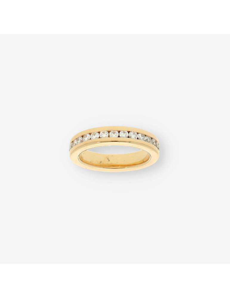  Anillo alianza completa oro y brillante