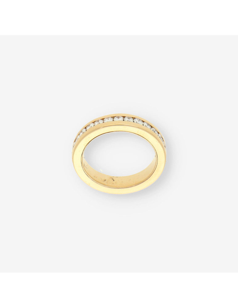  Anillo alianza completa oro y brillante