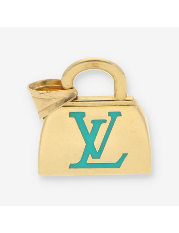 Colgante bolso oro