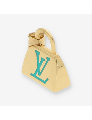 Colgante bolso oro