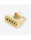 Colgante bolso oro