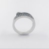 Anillo en oro blanco 18kt con brillantes