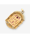 Medalla oro esmalte y brillantes