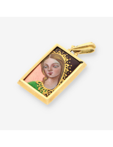 Medalla oro  y esmalte