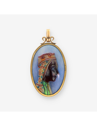 Medalla Montserrat oro y esmalte