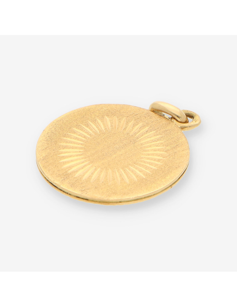 Medalla virgen oro y esmalte