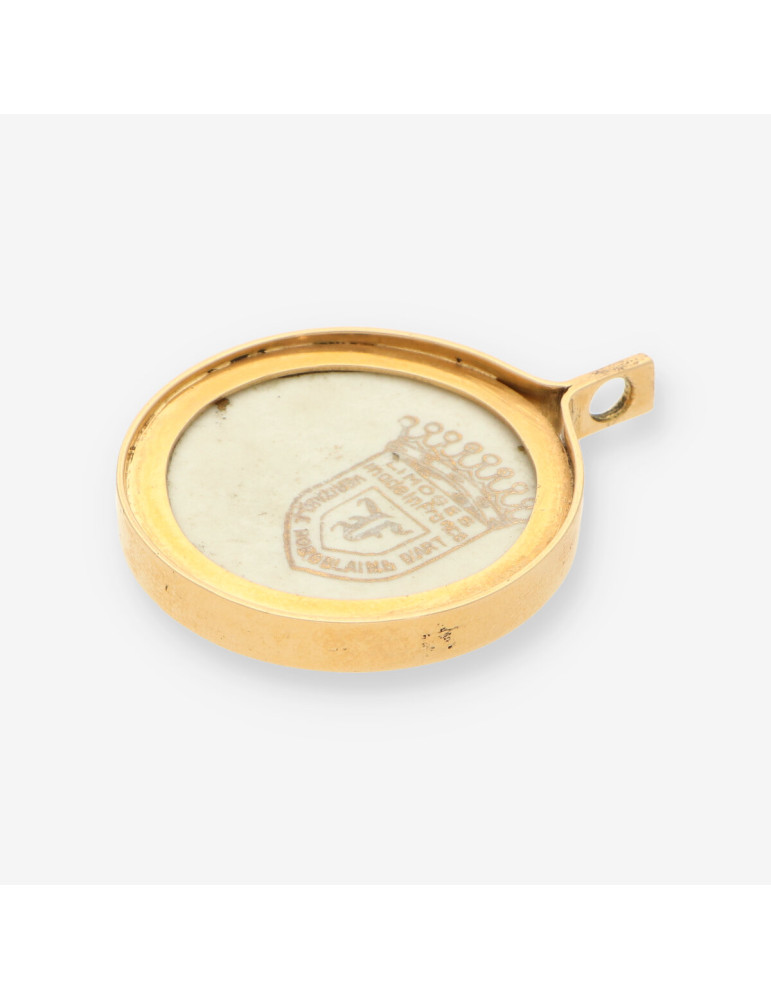 Colgante Esmalte oro LIMOGES