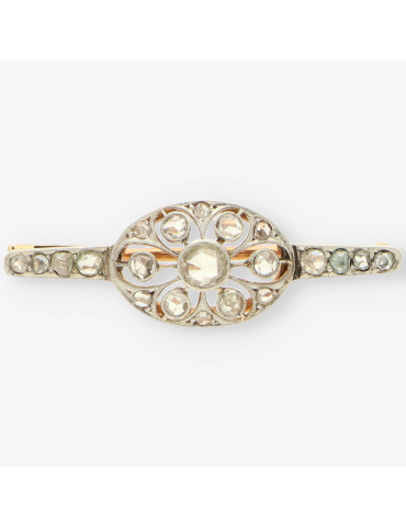 Broche oro y diamantes