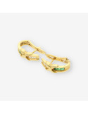 Pendientes esmeralda oro y brillantes
