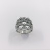 Anillo en oro blanco 18kt con brillantes