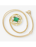 Gargantilla Esmeralda oro y brillantes