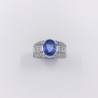 Anillo en oro blanco 18kt con brillantes