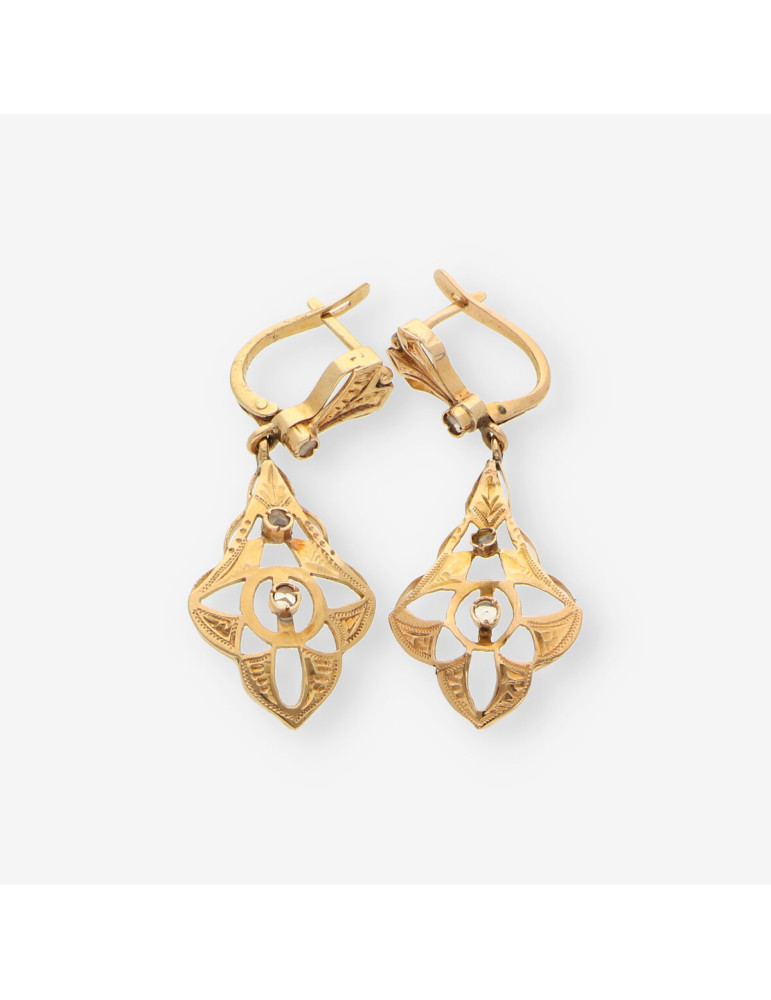 Pendientes tipo antiguo oro