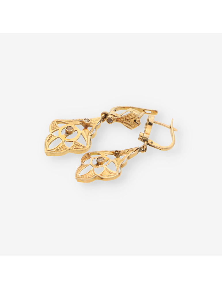 Pendientes tipo antiguo oro