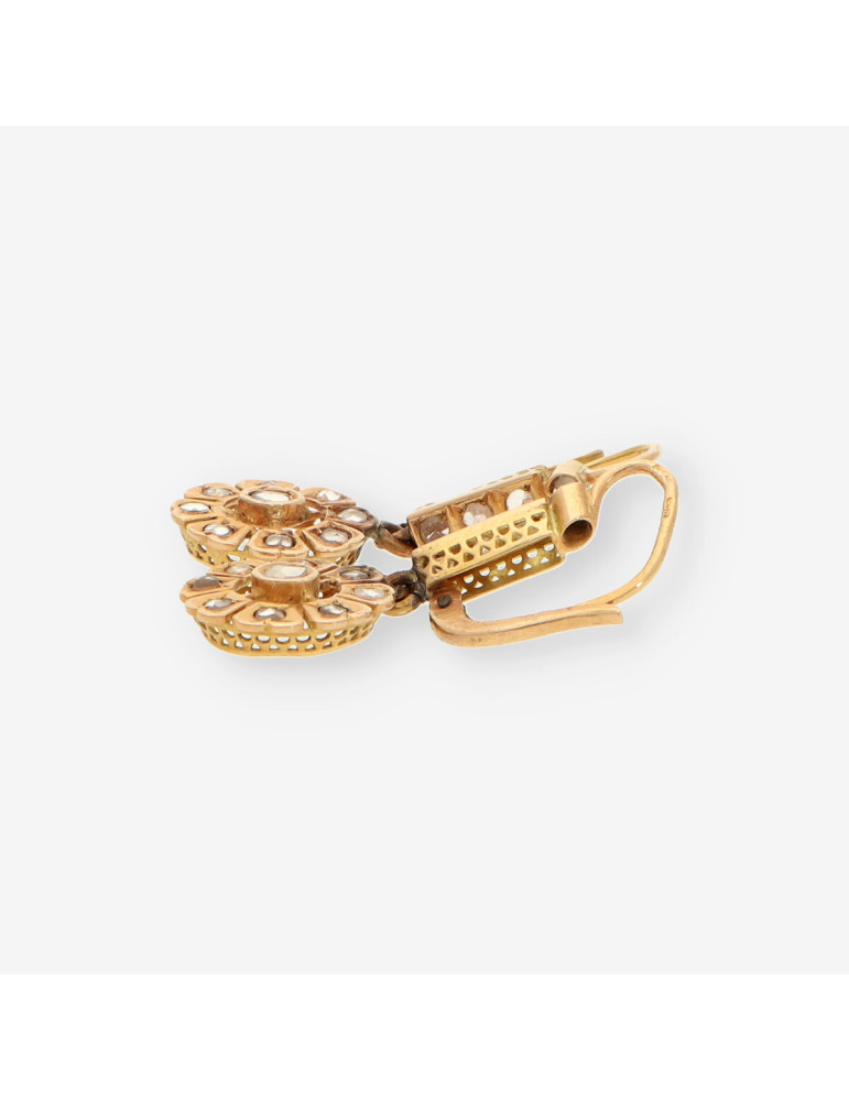 Pendientes vintage oro y zafiritos