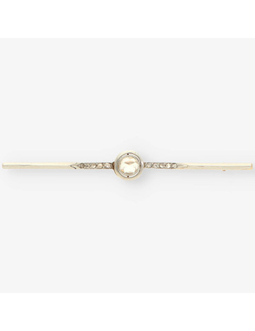 Aguja oro y diamante