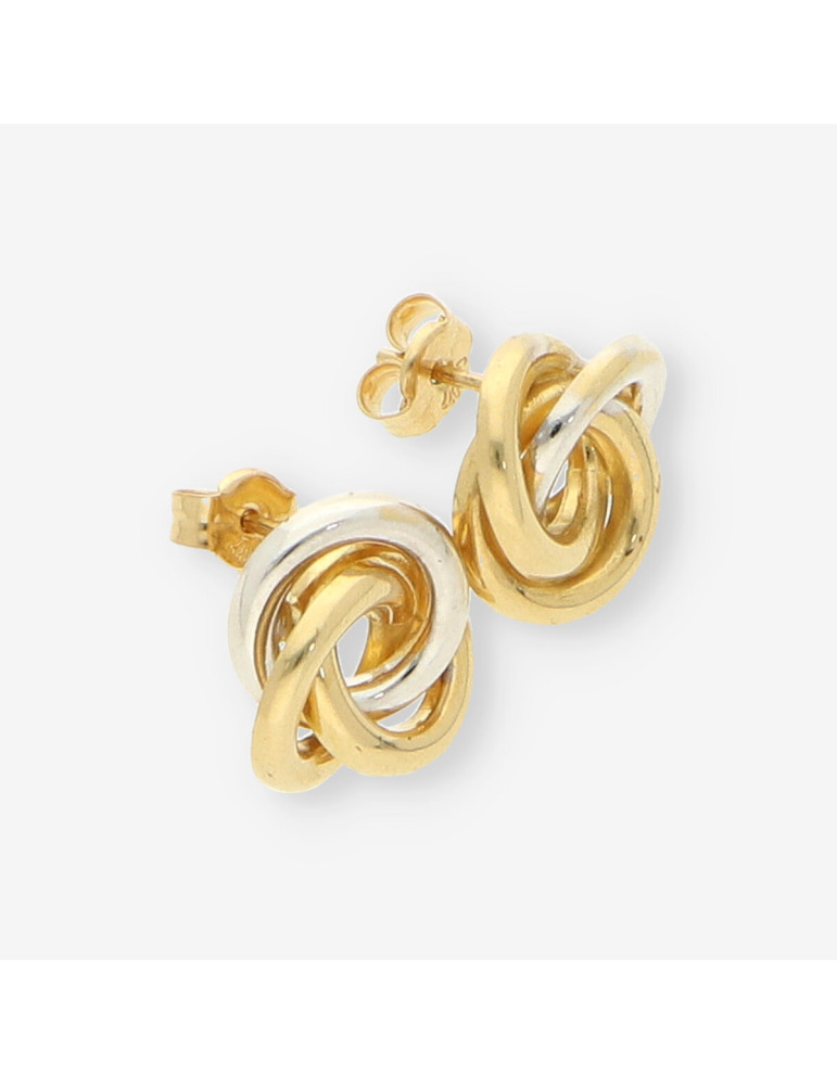 Pendientes oro blanco y amarillo