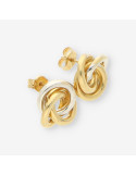 Pendientes oro blanco y amarillo