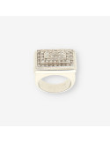 Anillo oro blanco y brillantes