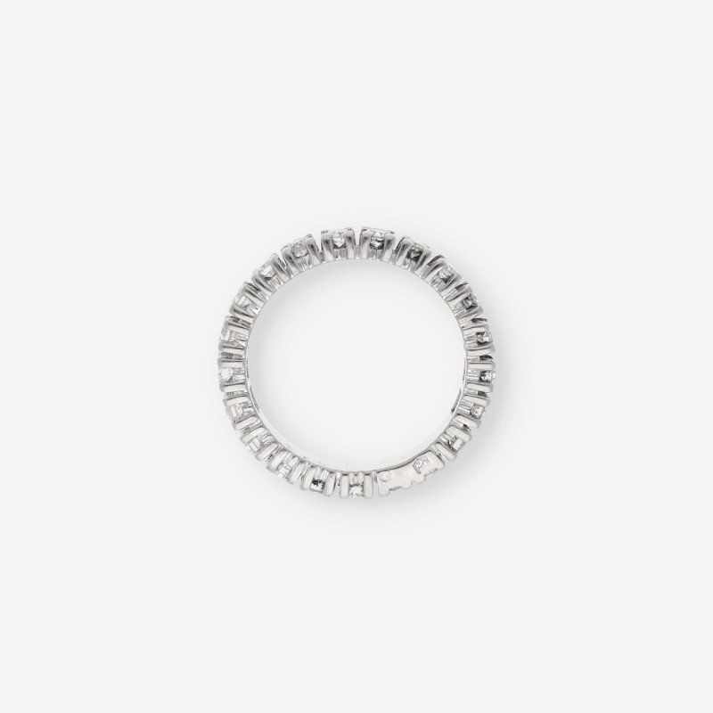 Anillo en oro blanco 18kt con brillantes