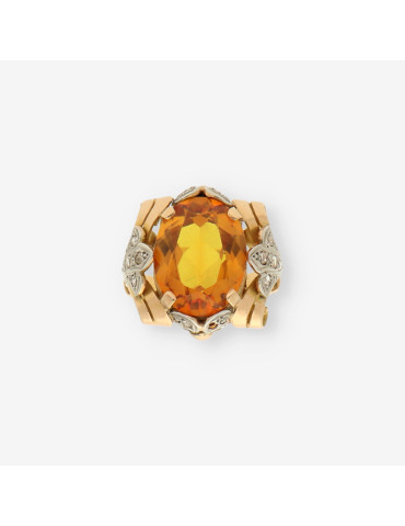 Anillo Vintage oro y Diamantes