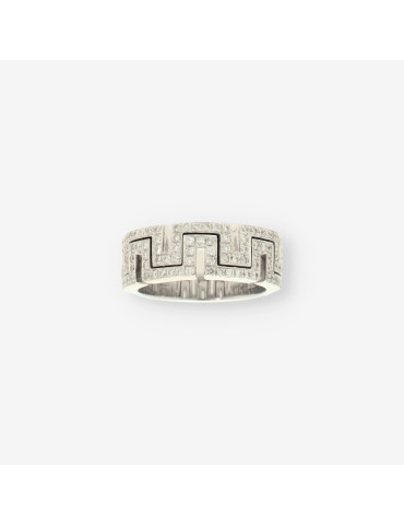 Anillo oro blanco y brillantes