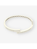 Esclava oro blanco y brillantes