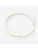 Esclava oro blanco y brillantes