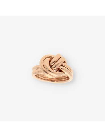 Anillo oro rosa nudo RABAT