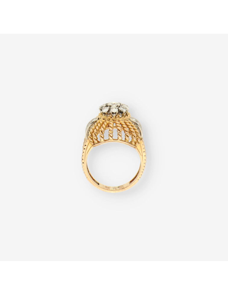 Anillo Vintage oro y brillantes
