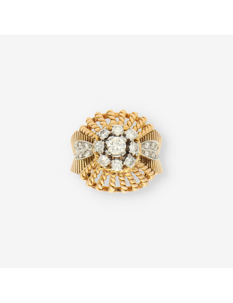 Anillo Vintage oro y brillantes
