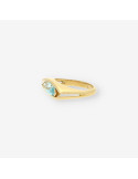 Anillo oro p. azul
