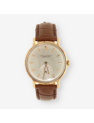 Reloj Sr.IWC oro correa cuero
