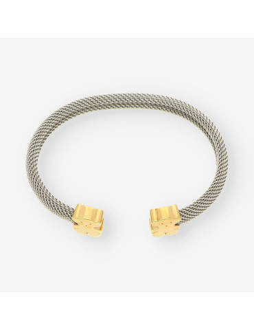 Pulsera acero y oro TOUS oso