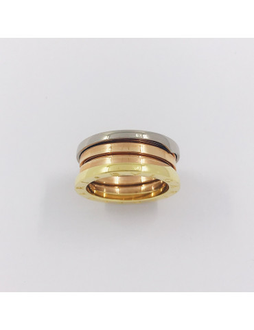 Anillo Bulgari B-Zero1 Nuevo en oro rosa, blanco y amarillo