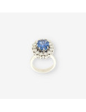 Anillo oro bl.zafiro y bri aprox.1,3 Qt