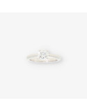 Anillo solitario oro blanco 18kt NUEVO