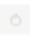 Anillo solitario oro blanco 18kt NUEVO